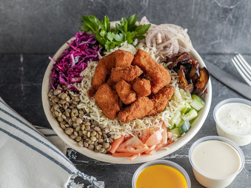 Chicken Schnitzel Bowl