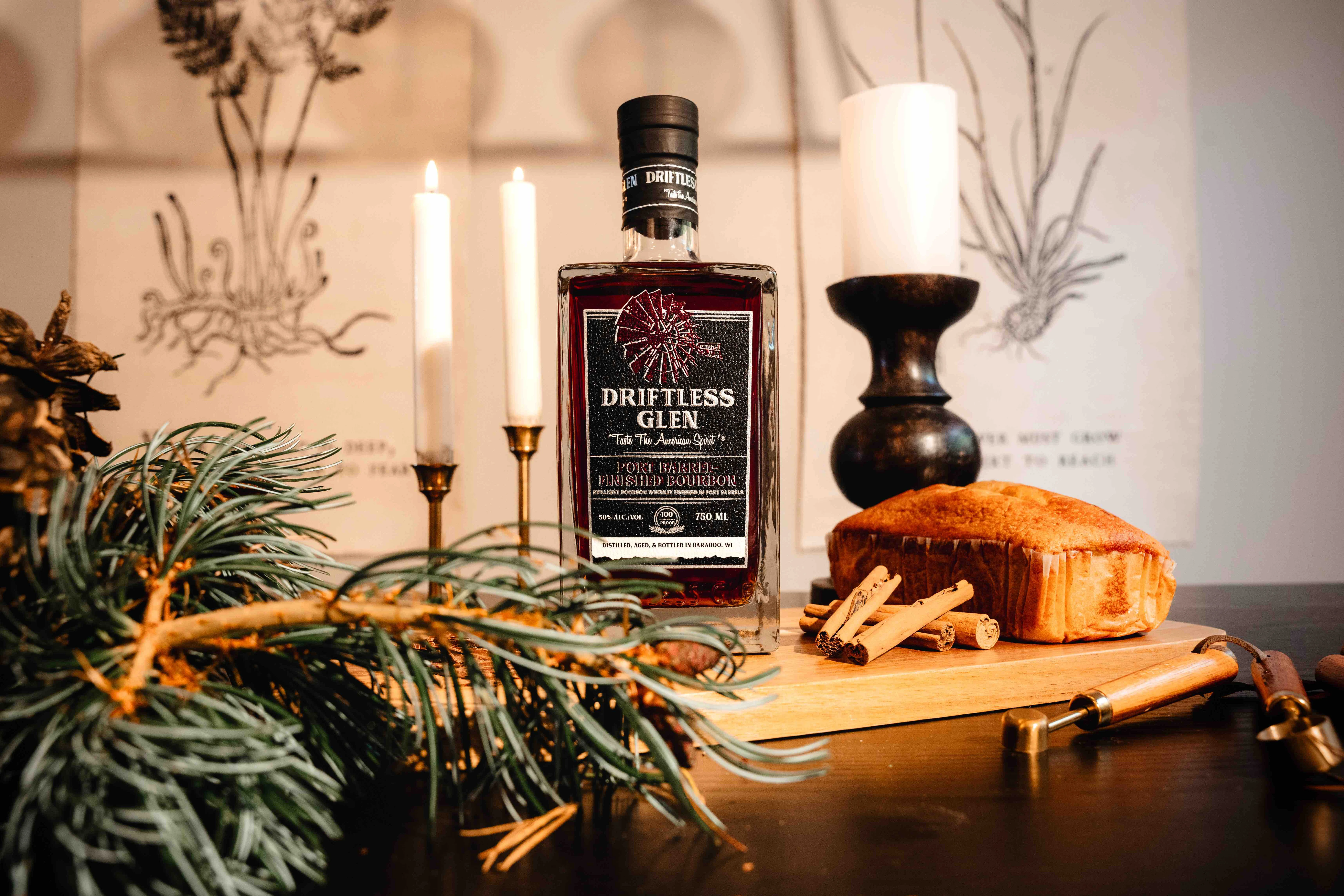 A bottle of Port-Finished Bourbon