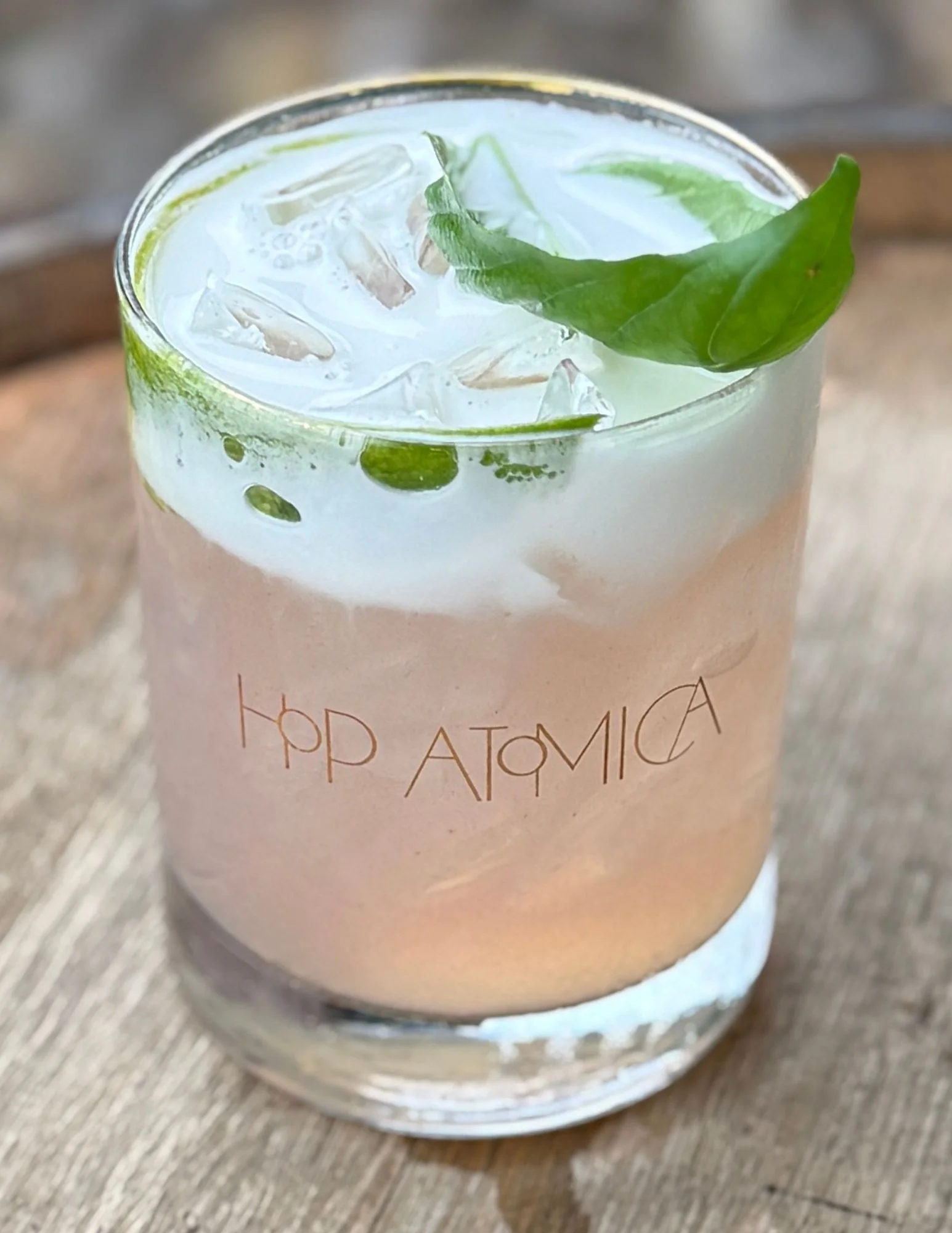 Autumn-inspired apple cocktail with cinnamon and pumpkins