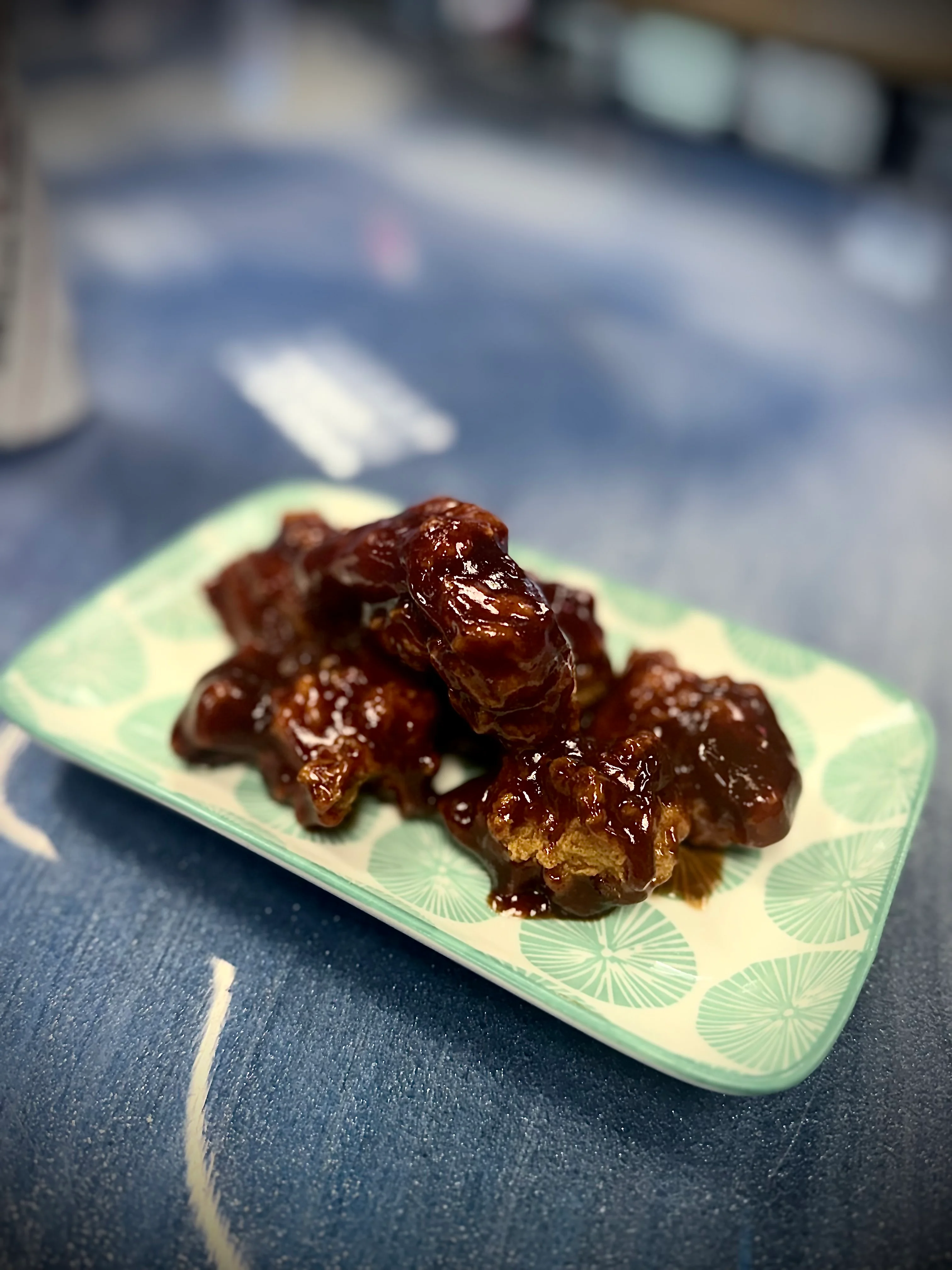 Crispy Korean fried chicken with sweet sauce