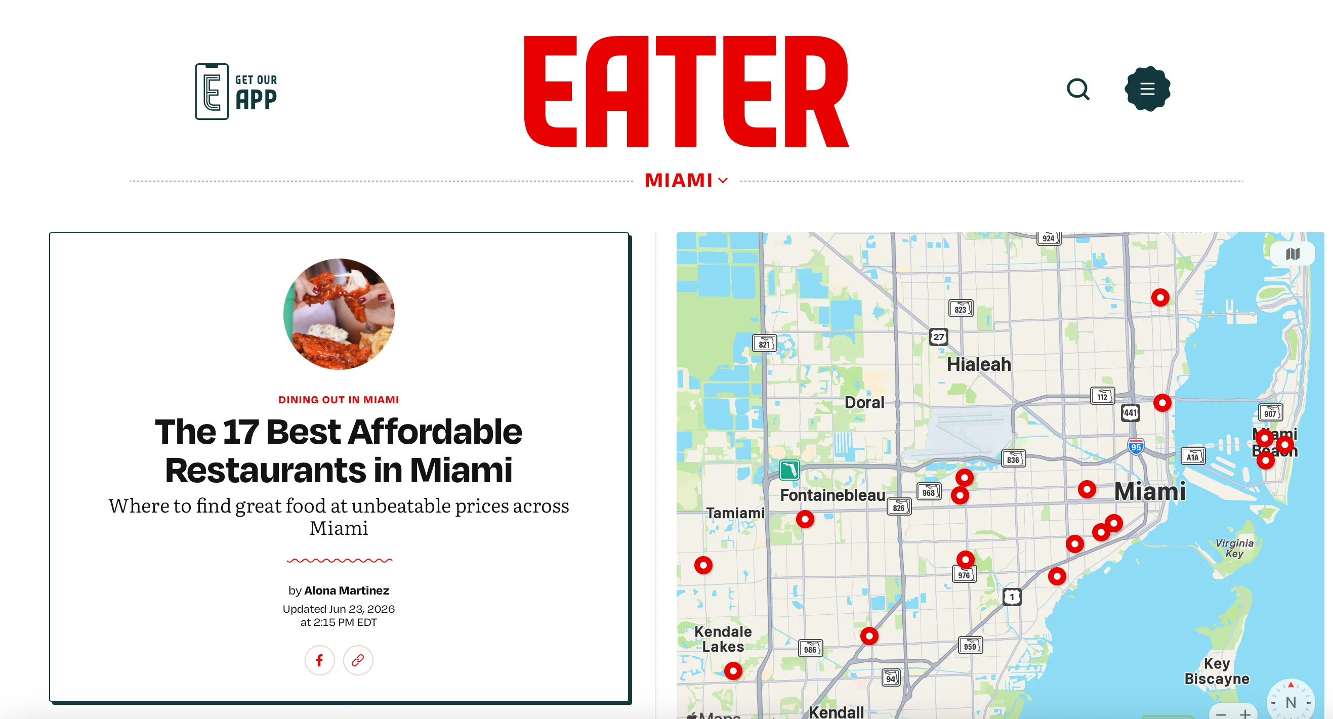 DINING OUT IN MIAMI The 17 Best Affordable Restaurants in Miami Where to find great food at unbeatable prices across Miami