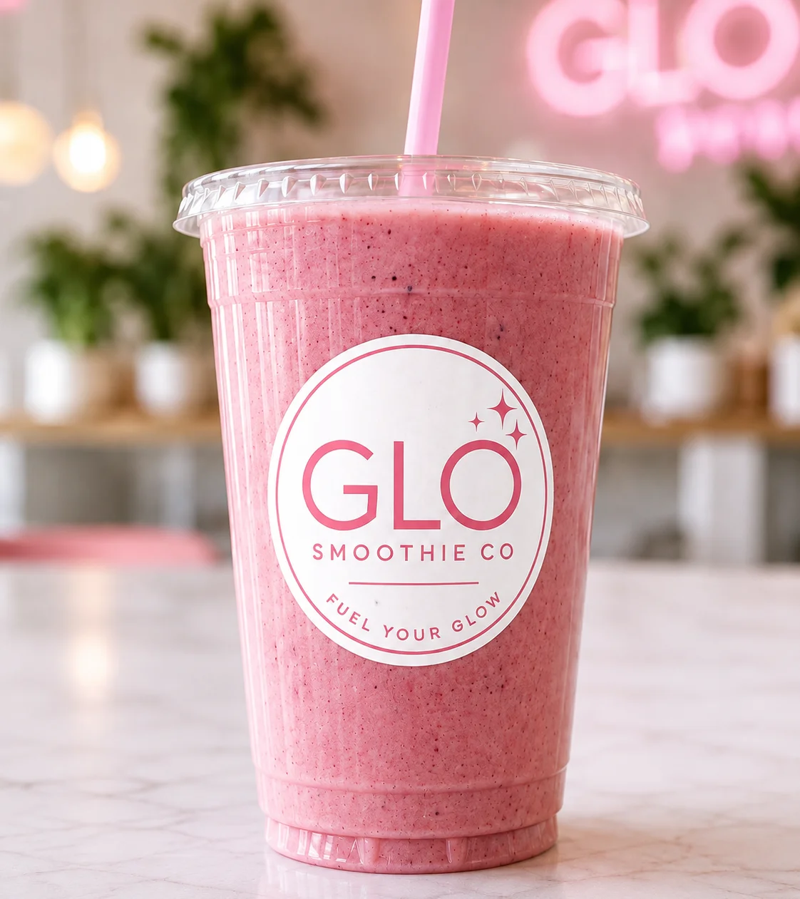 Refreshing smoothie from GLO Smoothie Co