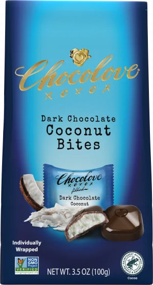 Dark Chocolate Coconut Bites Chocolove