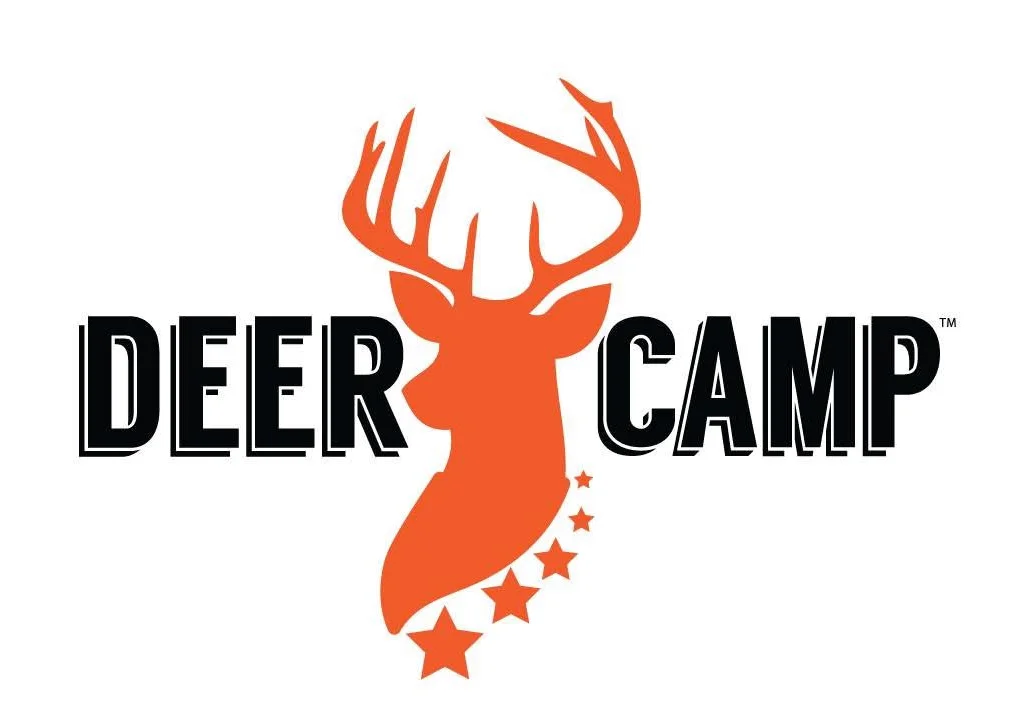 Logo of Deer Camp restaurant featuring a stylized deer design.