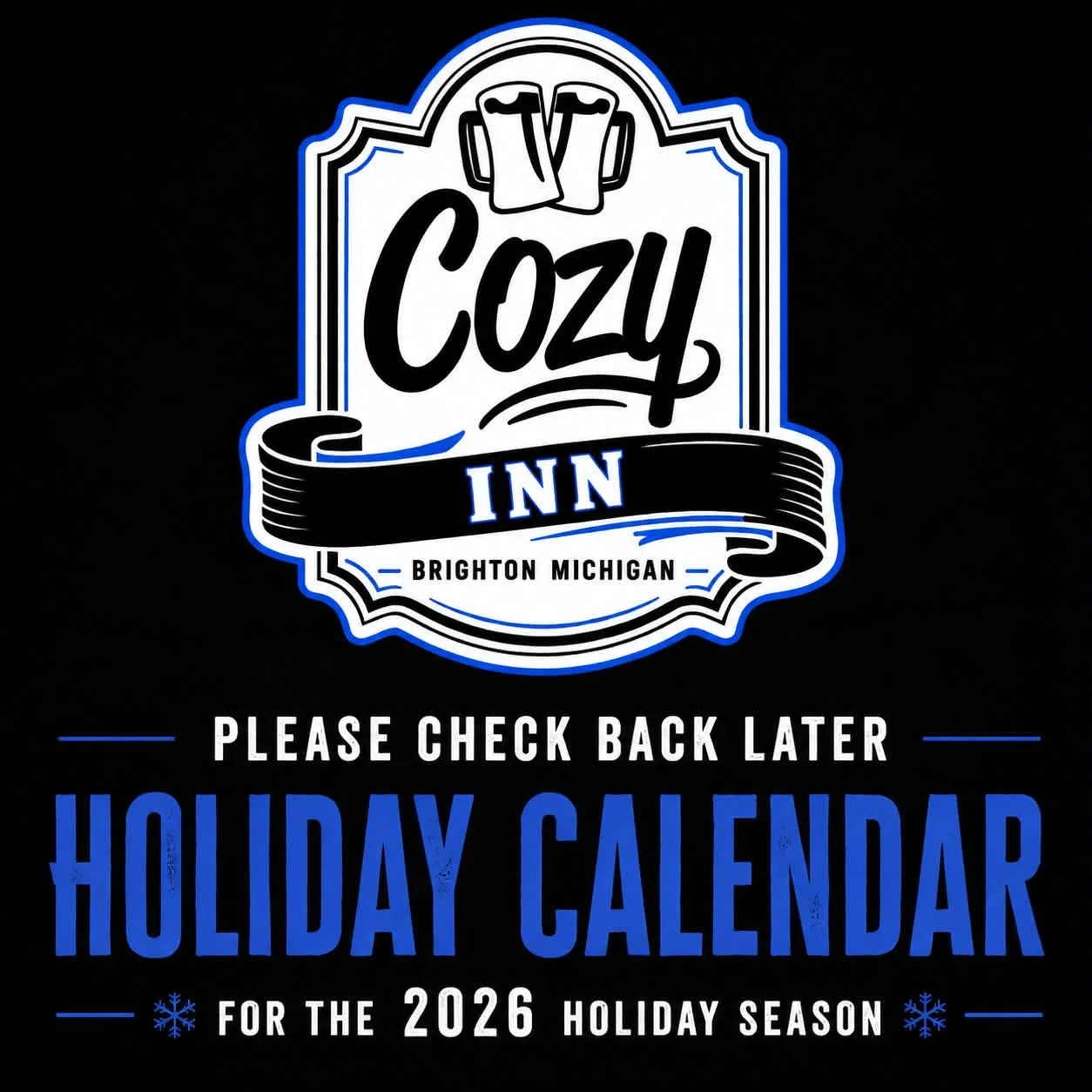 Cozy restaurant logo for Cozy Inn in Brighton, Michigan