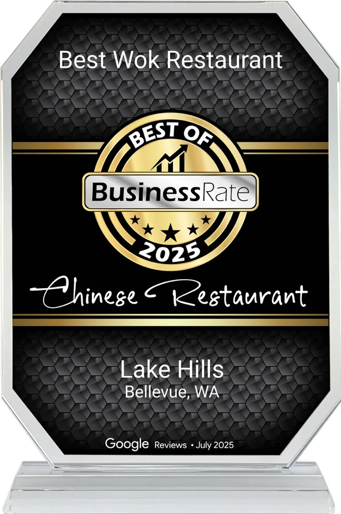 Award for Best Wok Restaurant in Bellevue, WA