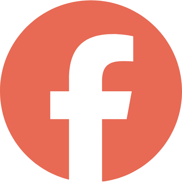 Facebook logo in a circular design