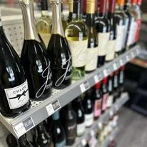 Wine on shelf