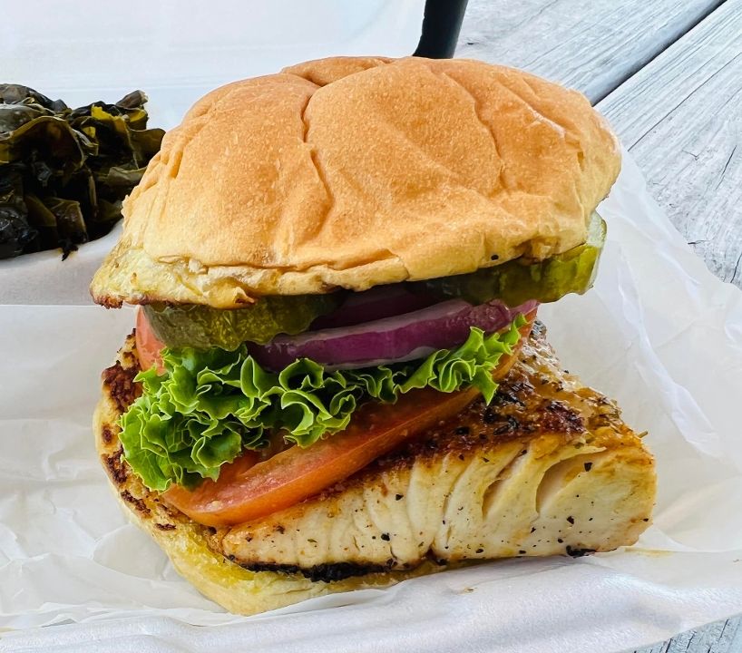 Grilled Mahi Sandwich#