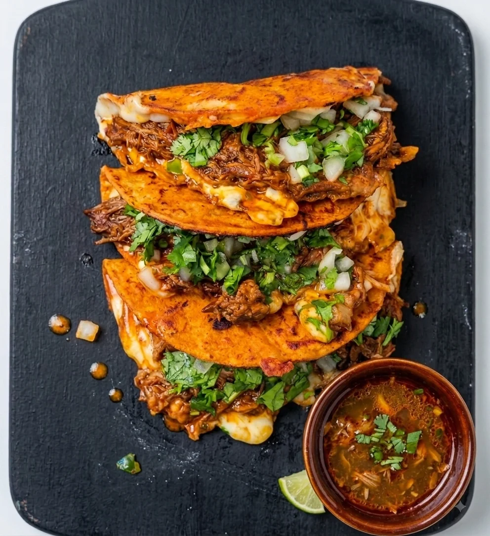 Three (3) Birria Tacos