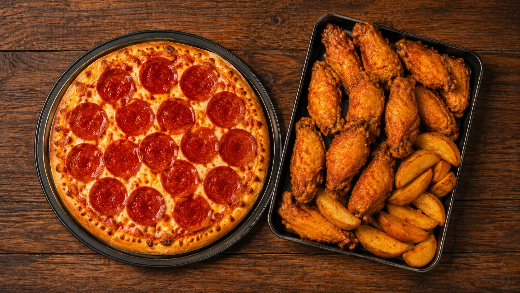 Personal Pizza and Wing Box