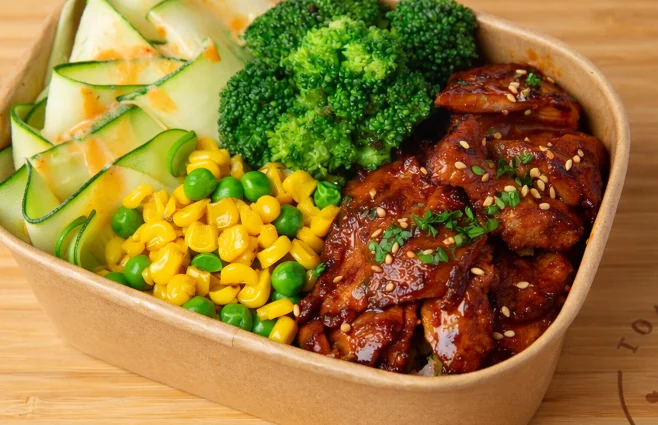 Sweet & Spicy Chicken Rice Bowl