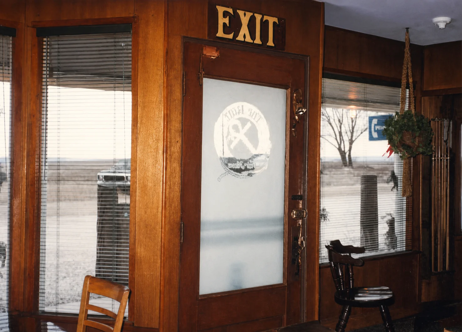 Historic entrance inside The Raft restaurant
