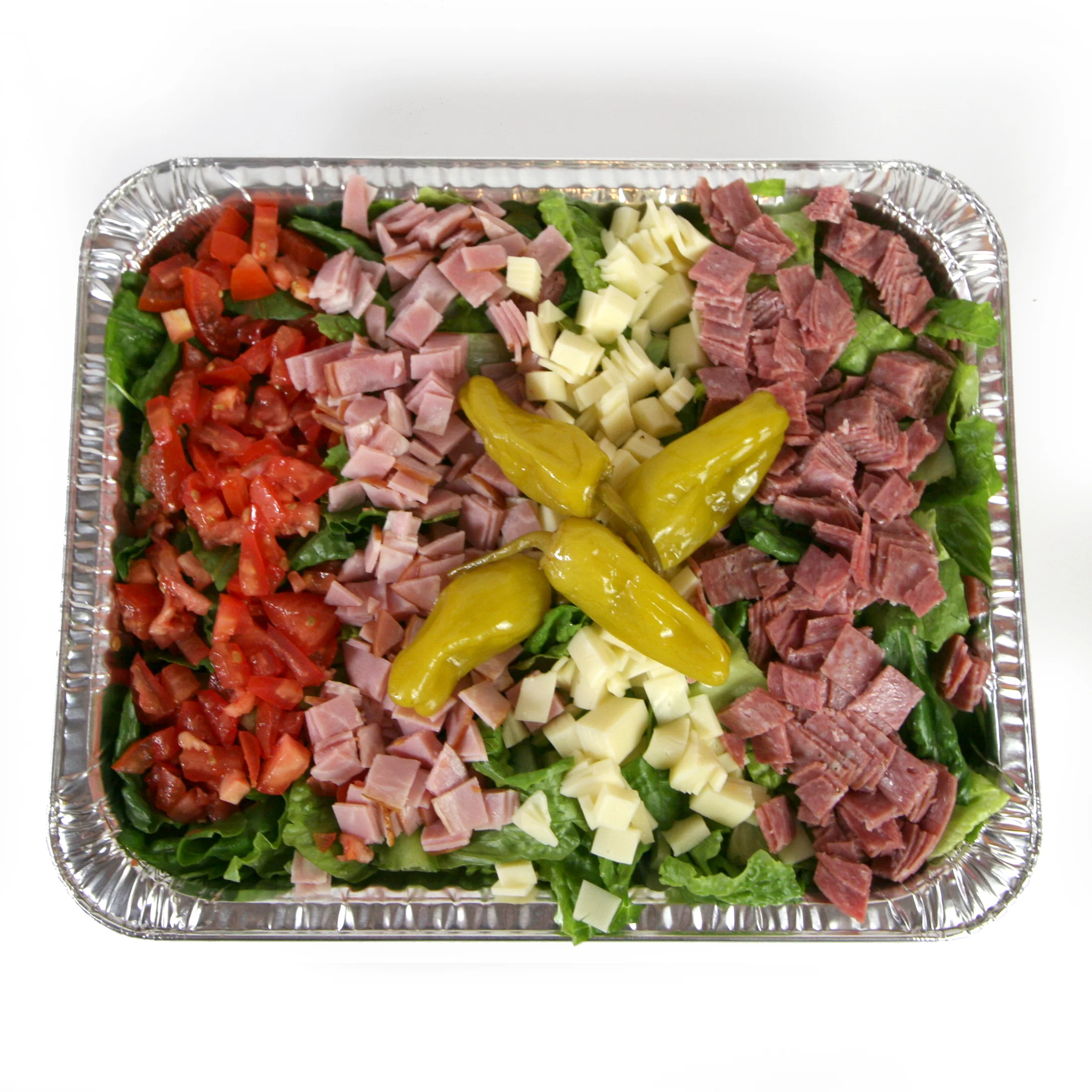 Italian antipasto salad with assorted meats and vegetables