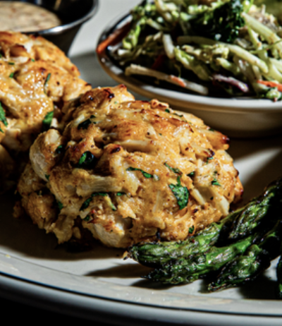Single Crab Cake at The James