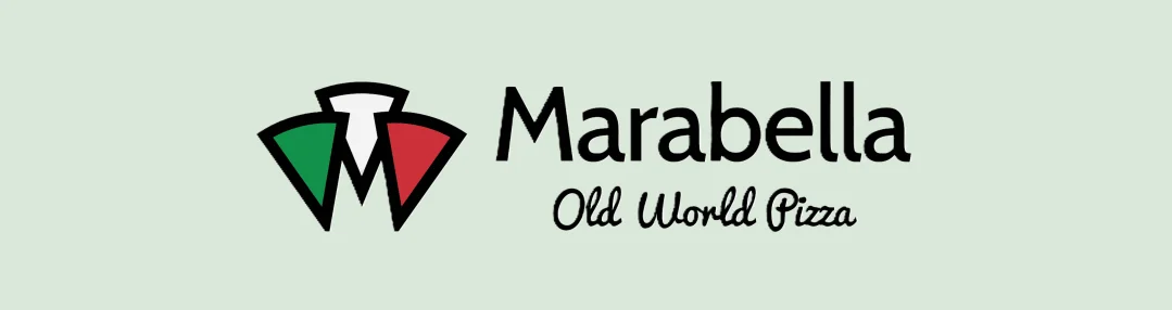 Logo of Marabella Old World Pizza with Italian colors