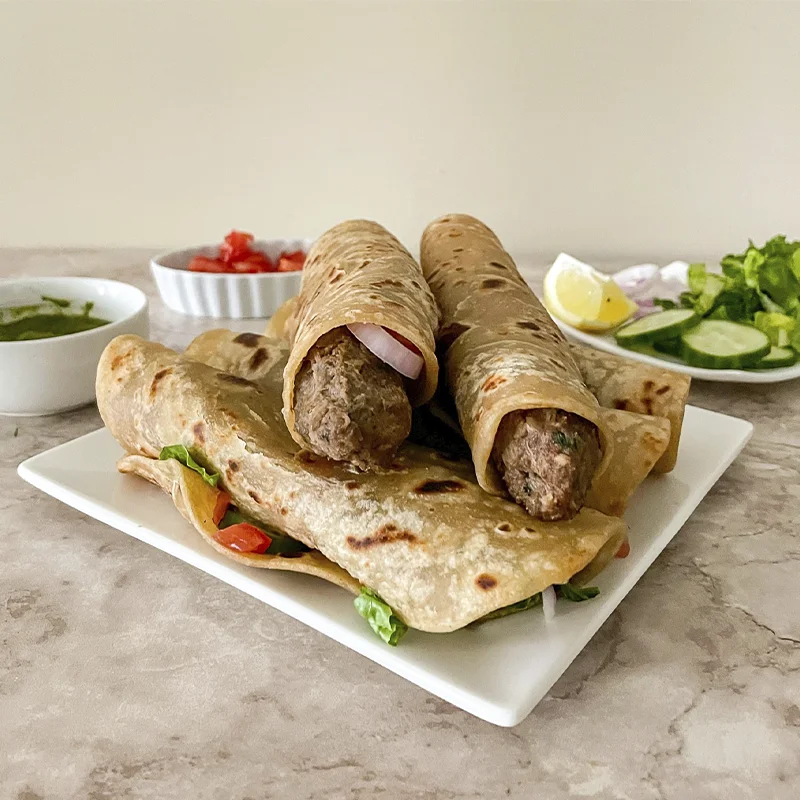 Beef Seekh Kabab Roll