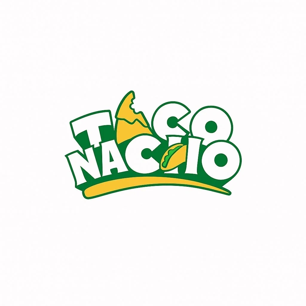 Colorful logo for Taco Nacio, a vibrant taco restaurant