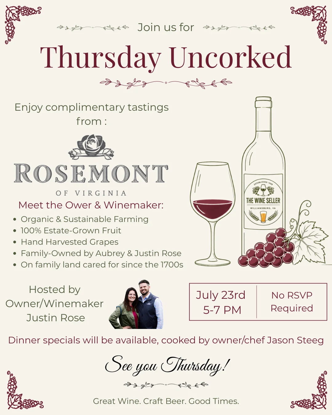 Wine Seller Society Book Club event promotional image