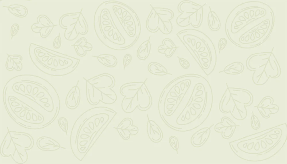 Stylized background with leaves and citrus slices