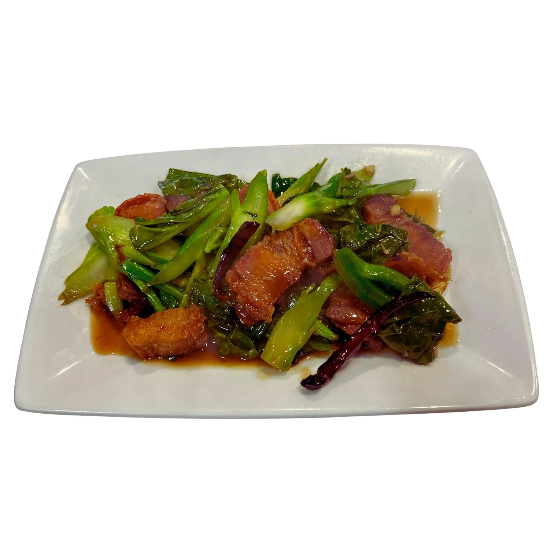 G2. Stir Fried Chinese Broccoli with Oyster Sauce (ผัดคะน้าน้ำมันหอย)