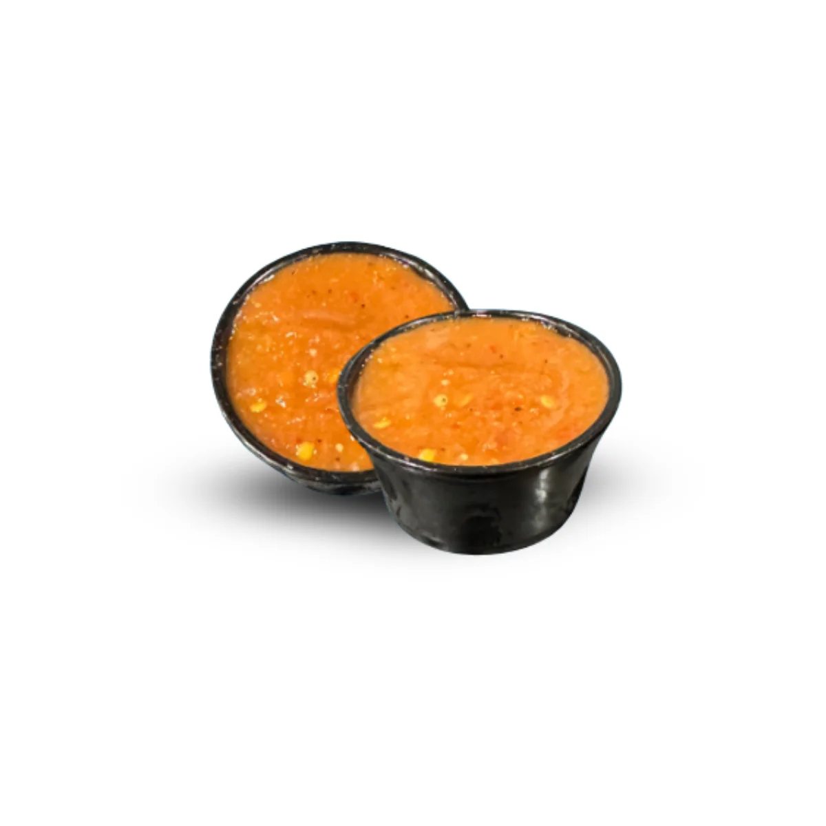 House Salsa — small container of Painted Dough’s house salsa