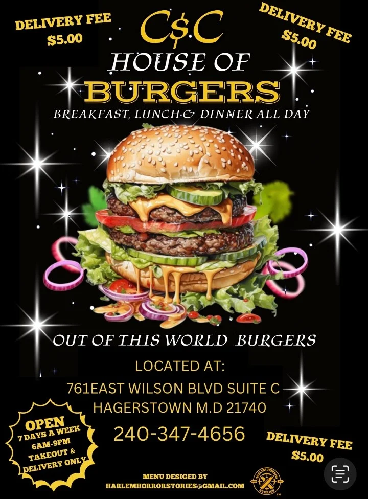 Delicious cheeseburger with toppings from C&S House of Burgers
