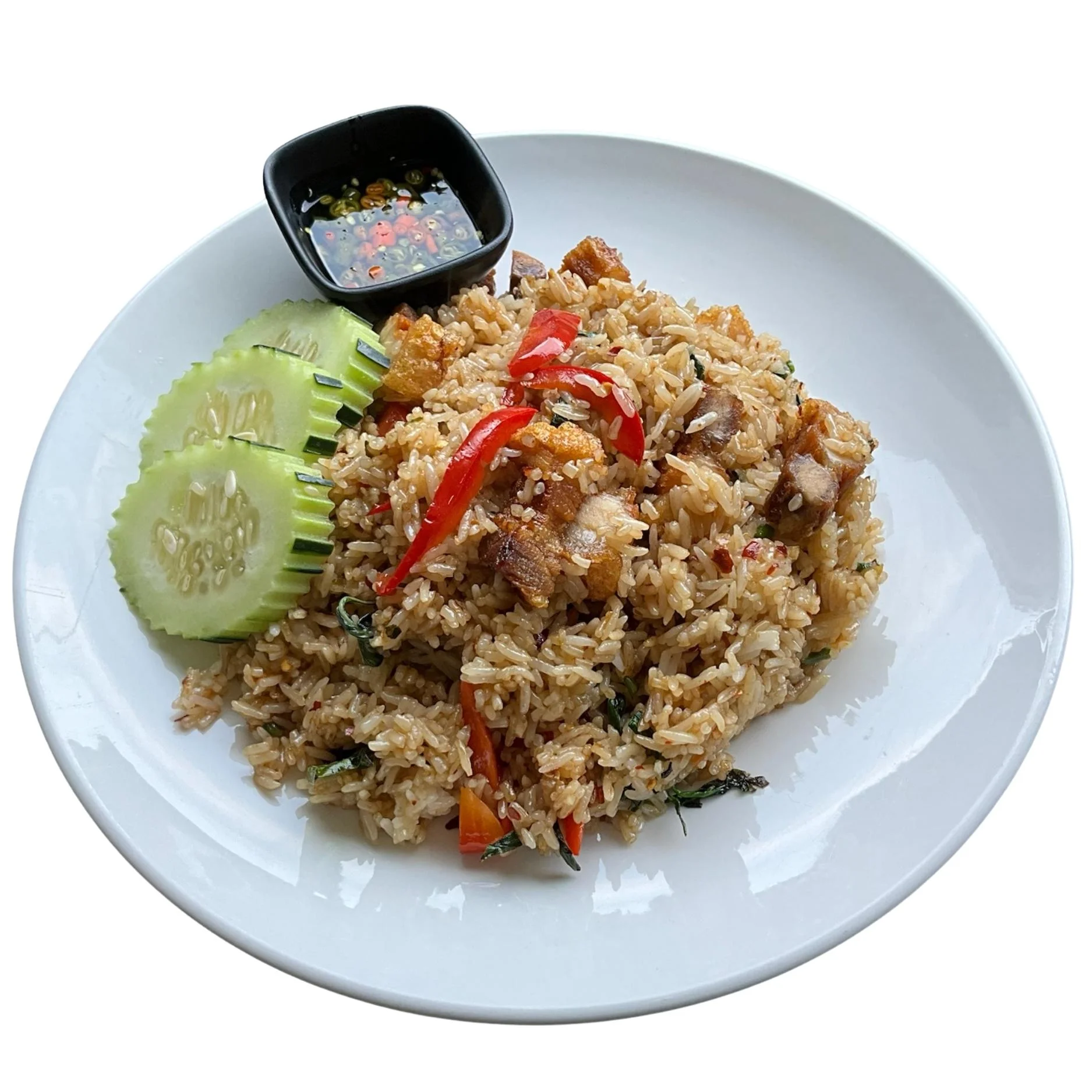 E2. Basil Fried Rice (ข้าวผัดกะเพรา)
