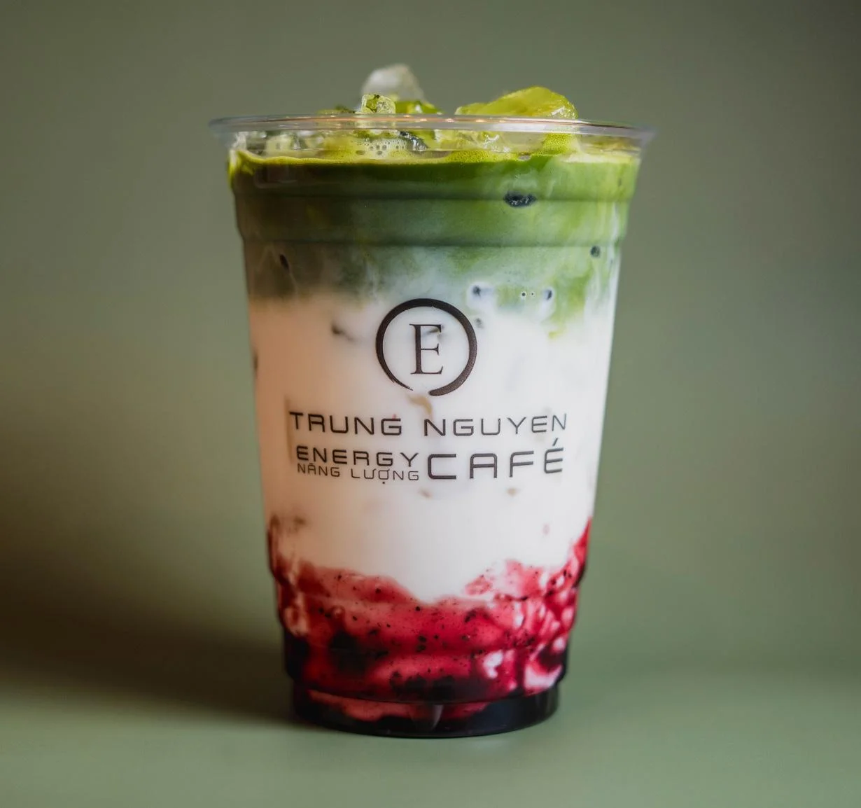 Blueberry Matcha Latte