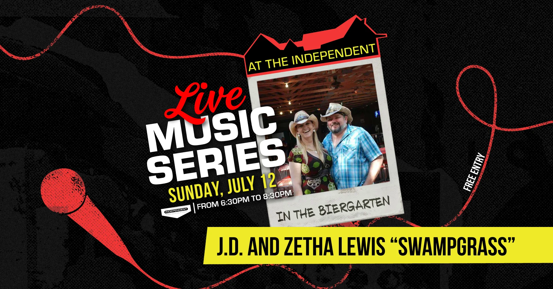 Promotional image for Indie Music event featuring James Suggs.