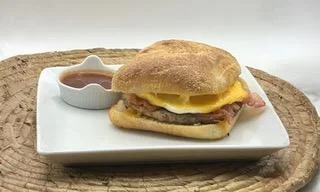 Sausage Bacon Egg & Cheese Sandwich