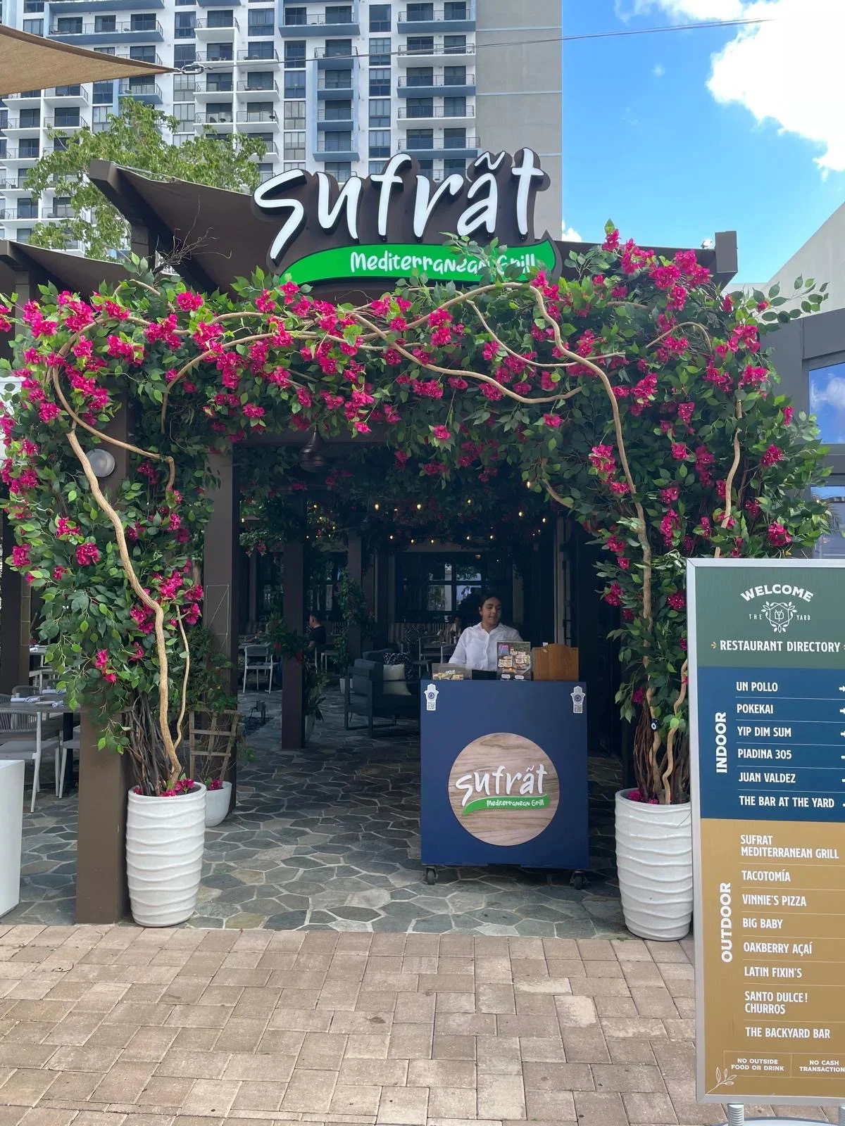 A view of Sufrat Grill Doral Yard outlet.