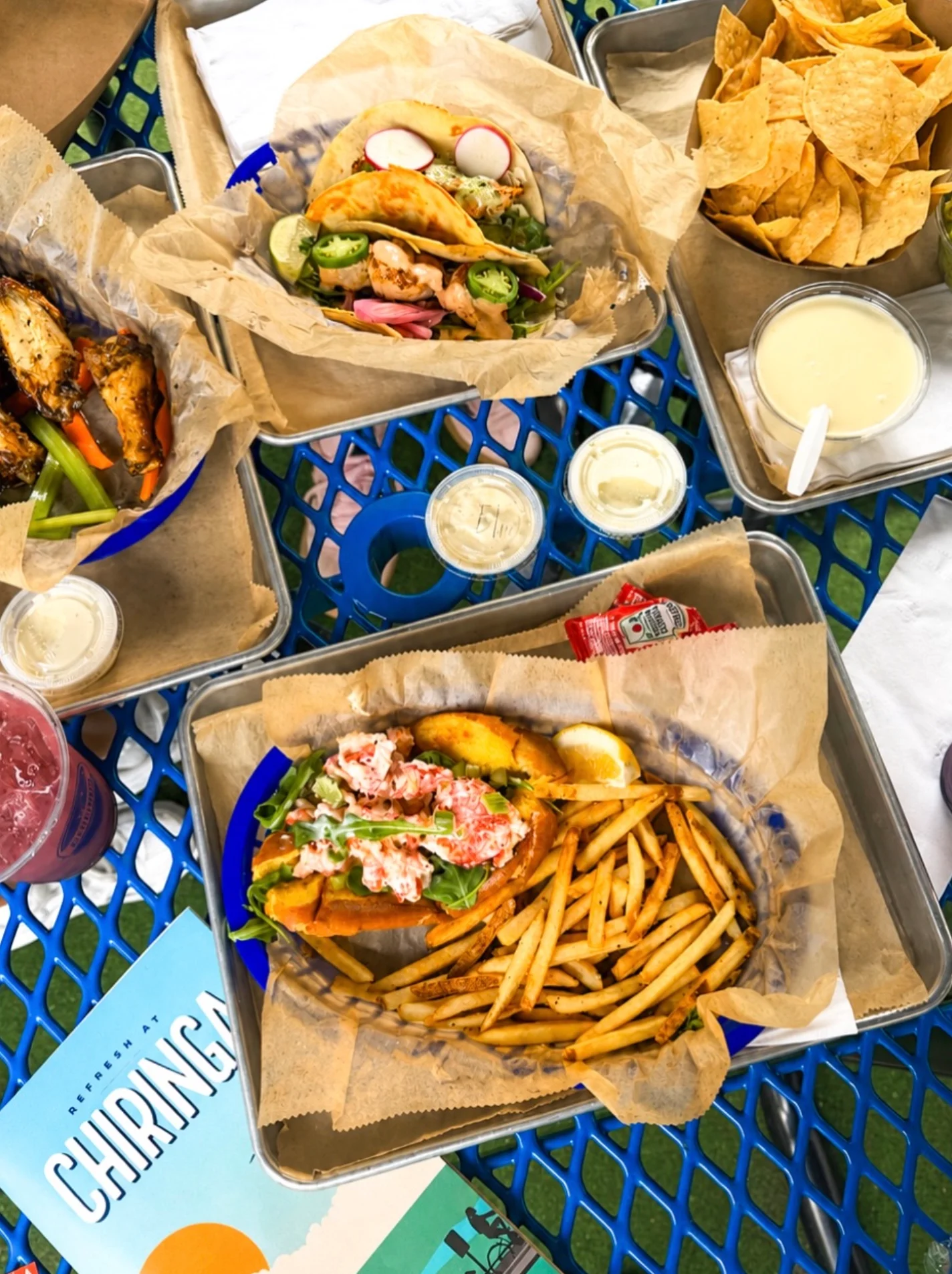 delicious food options at CHIRINGA O4W