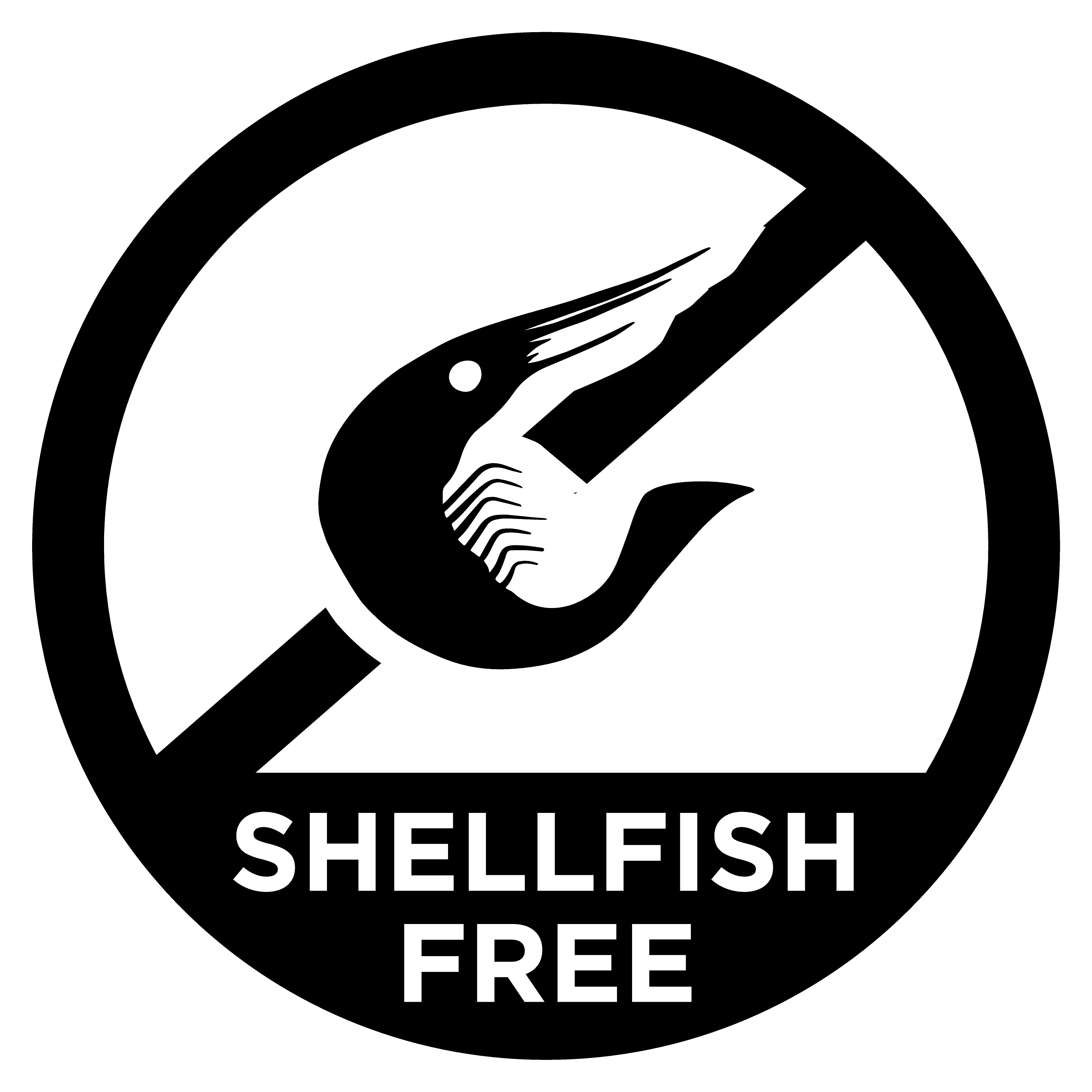 Delicious baked goods displayed in a shellfish-free environment.