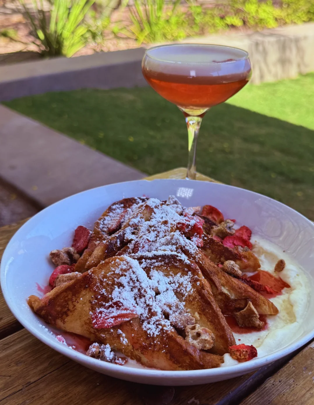 Hearty huevos rancheros served in a cast iron skillet