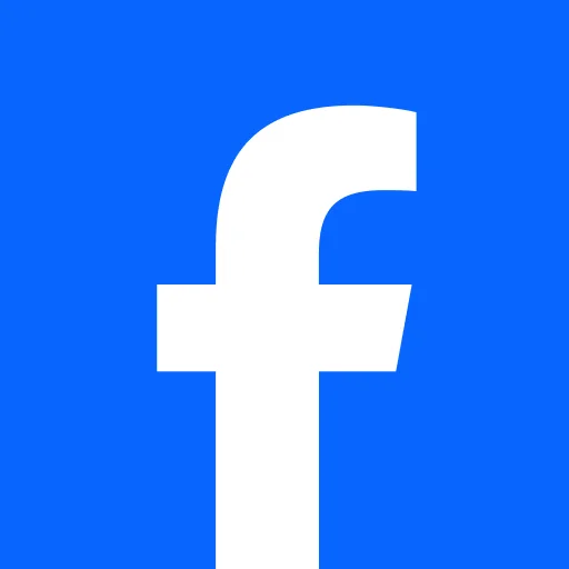 Blue social media logo graphic