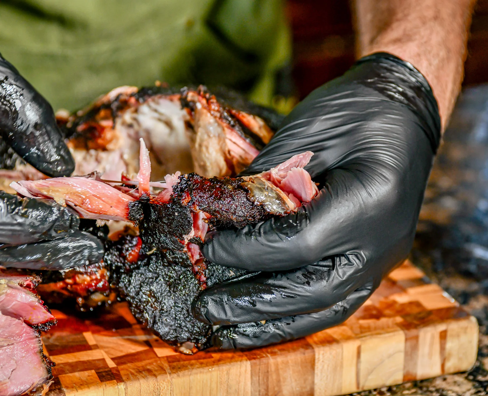 A restaurant chef preparing a dish