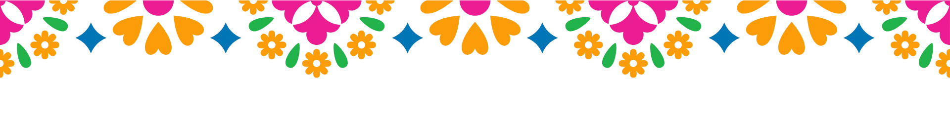 Colorful floral border design for festive occasions