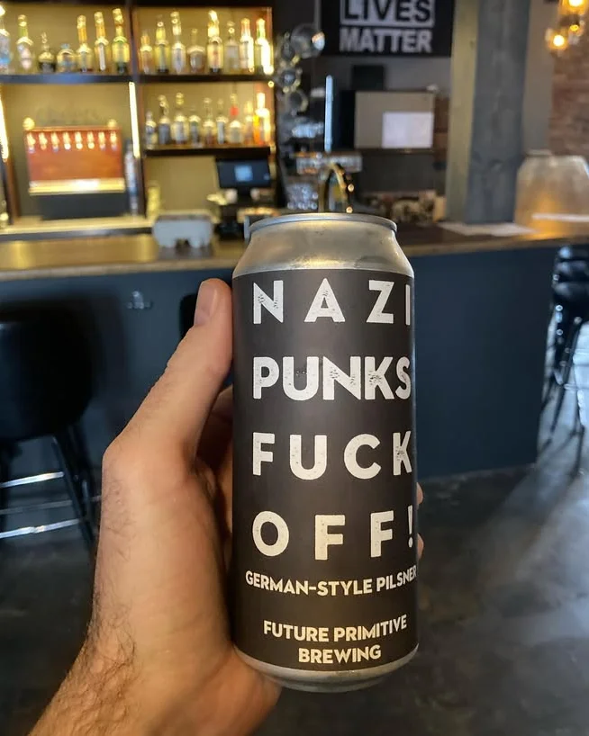 Pic of local pilsner by Future Primitive brewery