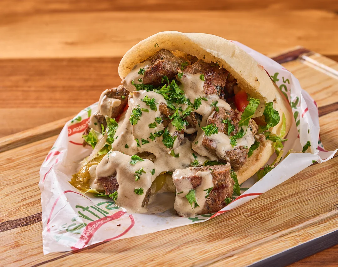 Kafta Kebab Sandwich from the Sufrat Grill menu. 