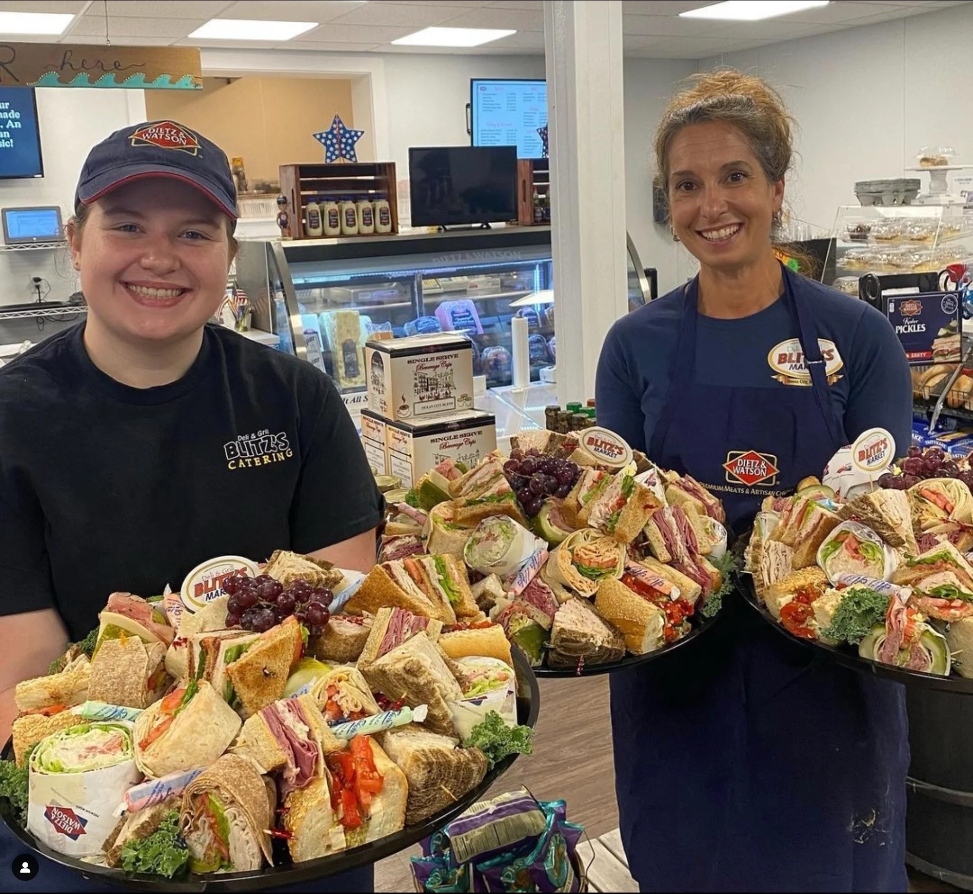 Assorted sandwich platters from a local deli