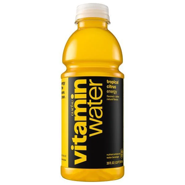 vitaminwater Energy Tropical Citrus Nutrient Enhanced Flavored Water Beverage Bottle