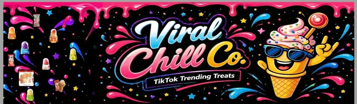 Colorful ice cream treats from Viral Chill Co. with fun designs