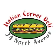 Italian deli logo featuring a sub sandwich