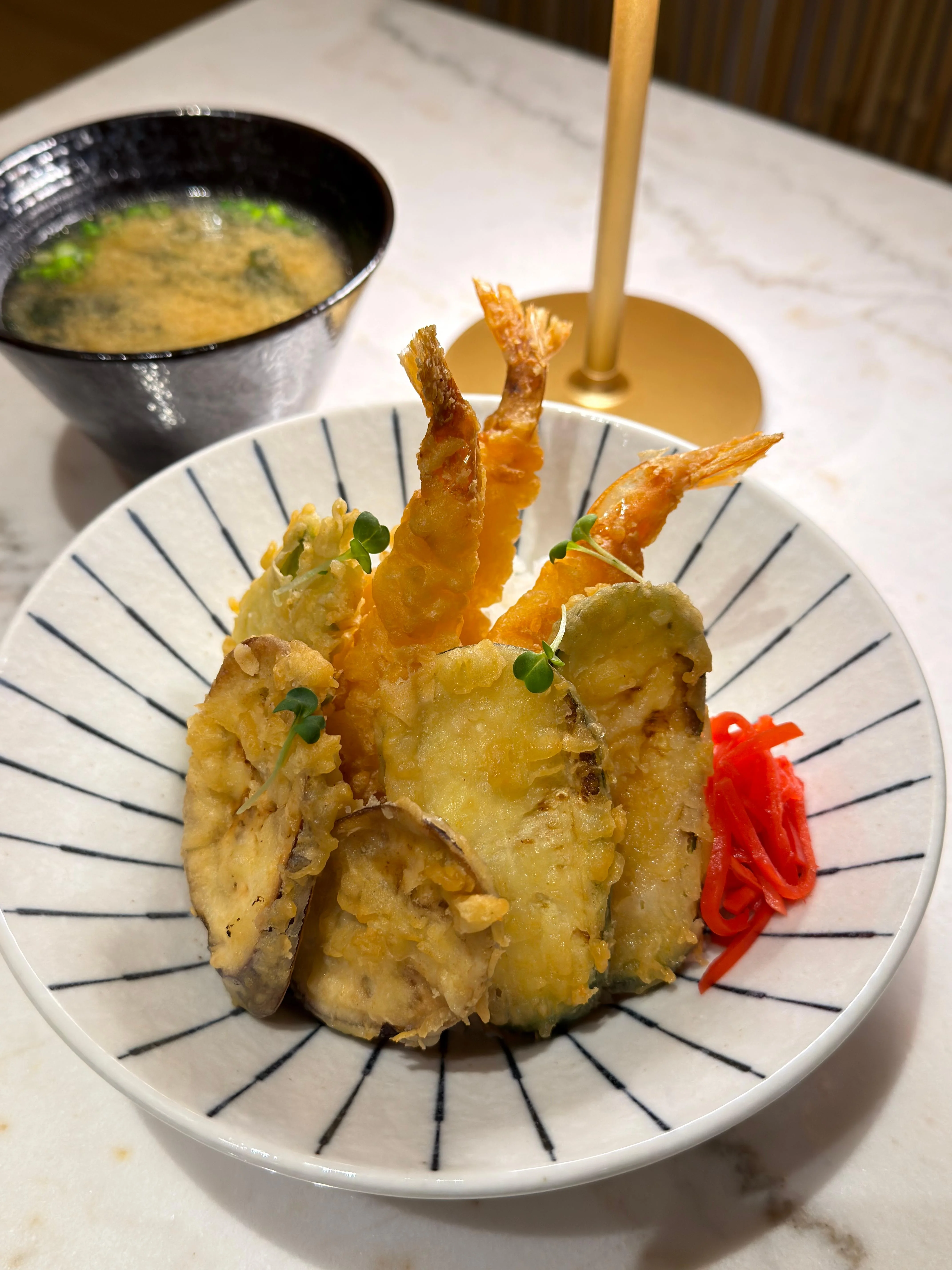 Tendon + Miso Soup