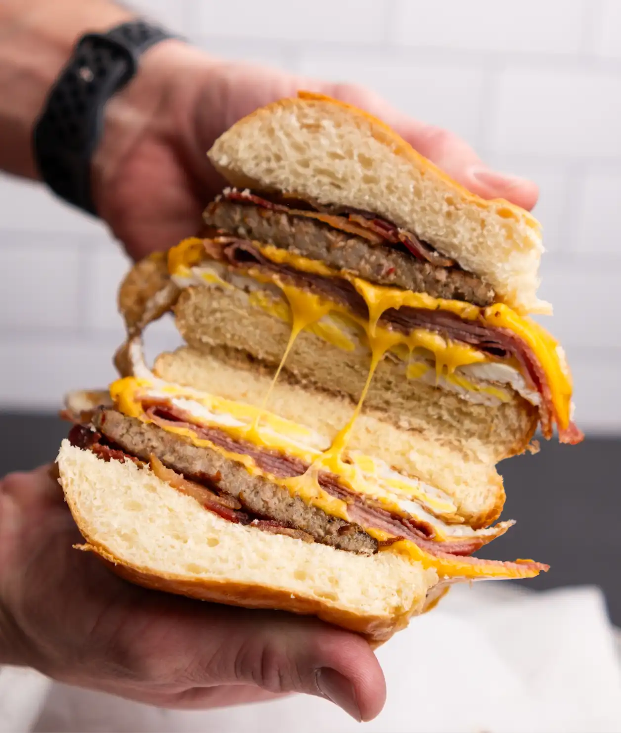 Nico's Bagels and Brunch offers Bacon, Egg, and Cheese sandwiches on your choice of bagel.