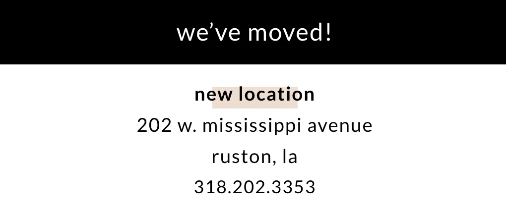 Announcement of new restaurant location in Ruston, LA