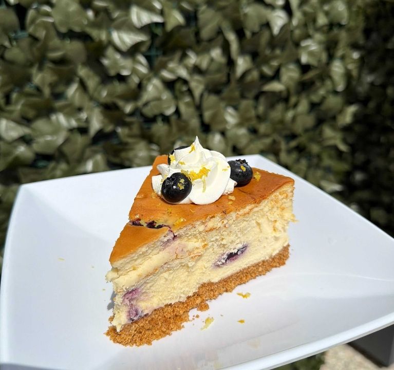 Lemon Blueberry Cheesecake at Page’s Okra Grill