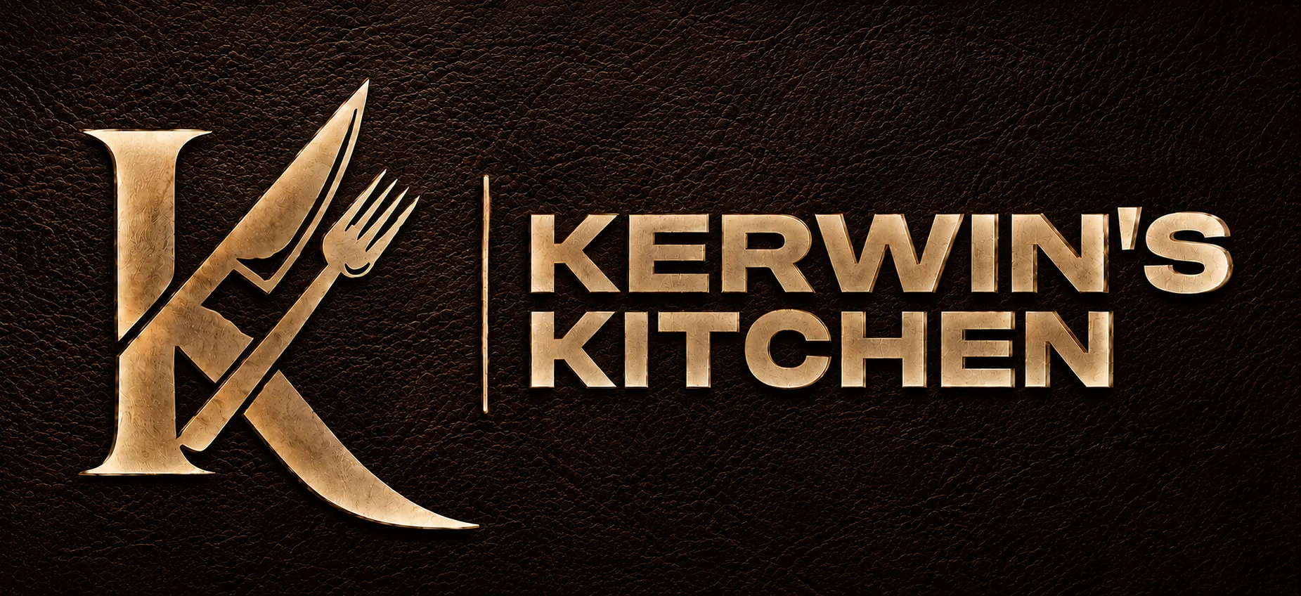 Logo of Kerwin's Kitchen featuring elegant utensils