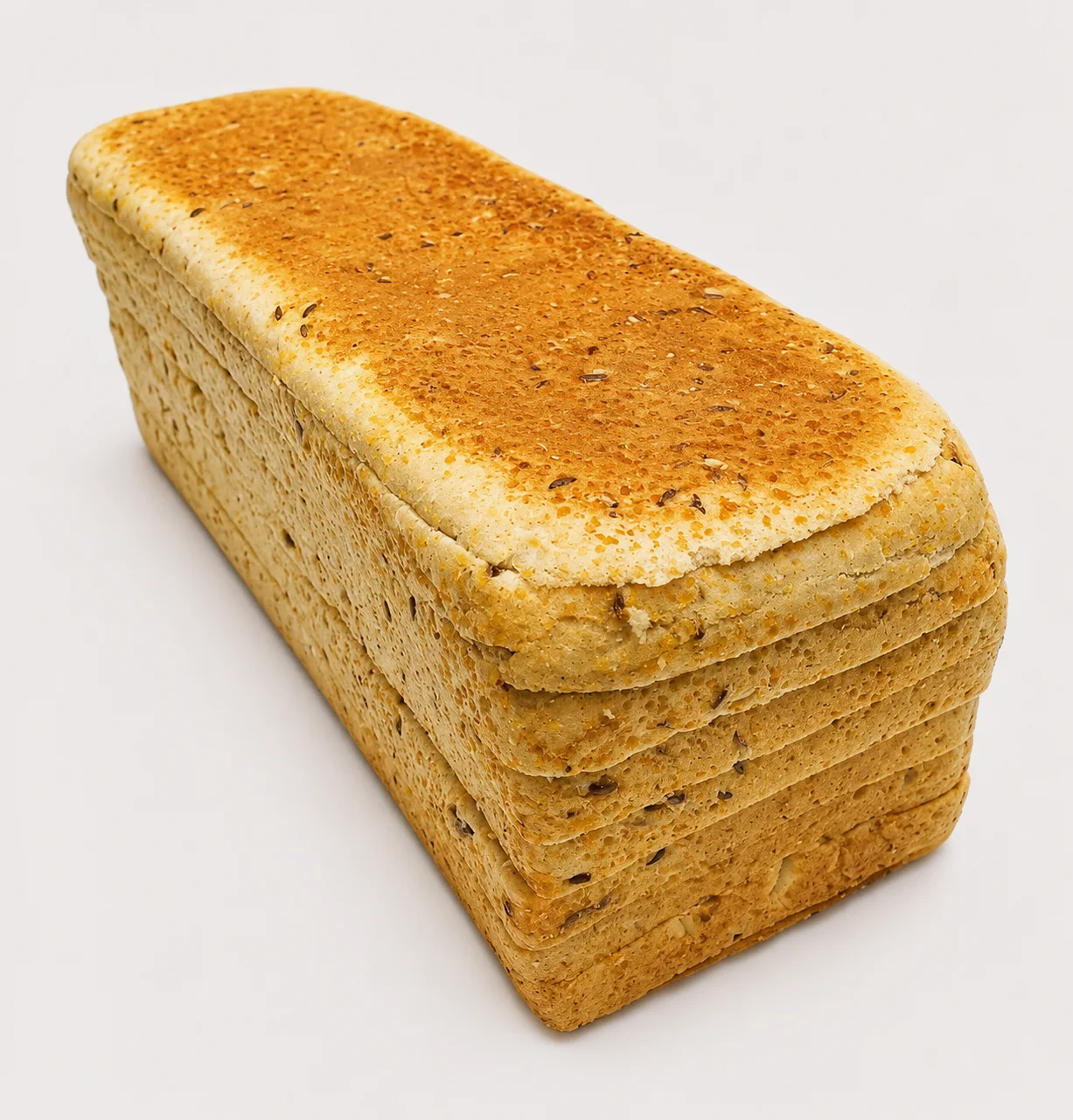 A loaf of freshly baked bread with a golden crust.